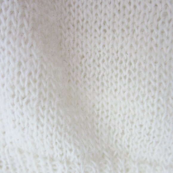 J Crew Women XXS Ivory LS Boyfriend Cardigan Sweater Rhinestone Buttons Alpaca - Picture 7 of 10